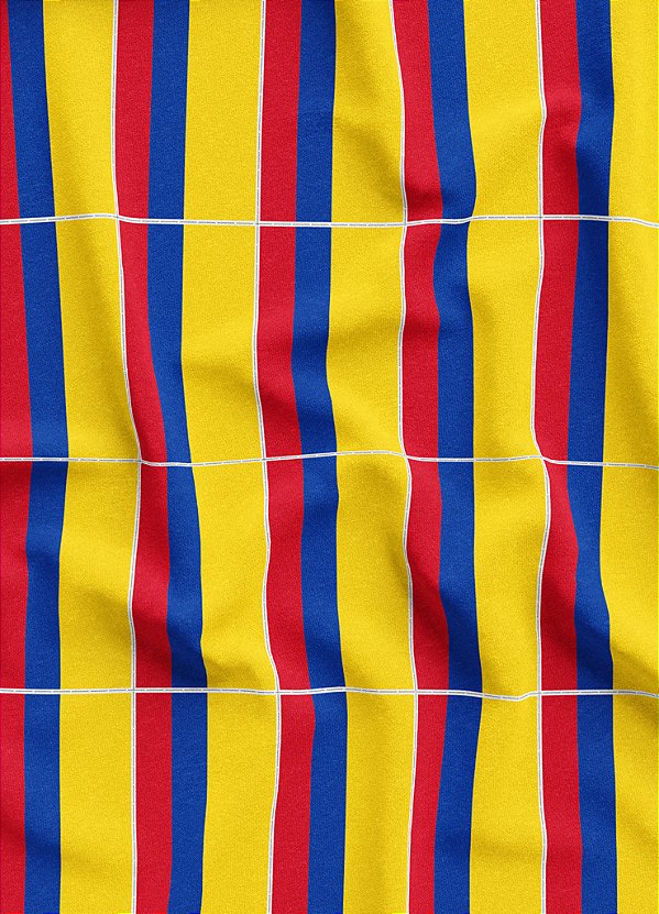 Tecido Oxford Estampa Digital Bandeirinhas da Colômbia 1,55m de Largura