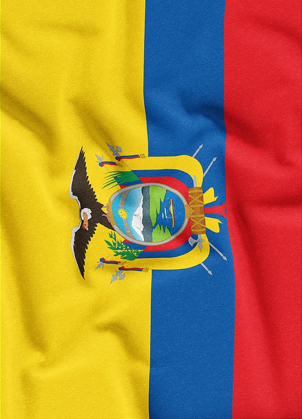 Tecido Oxford Estampa Digital Bandeira do Equador 1,55m de Largura