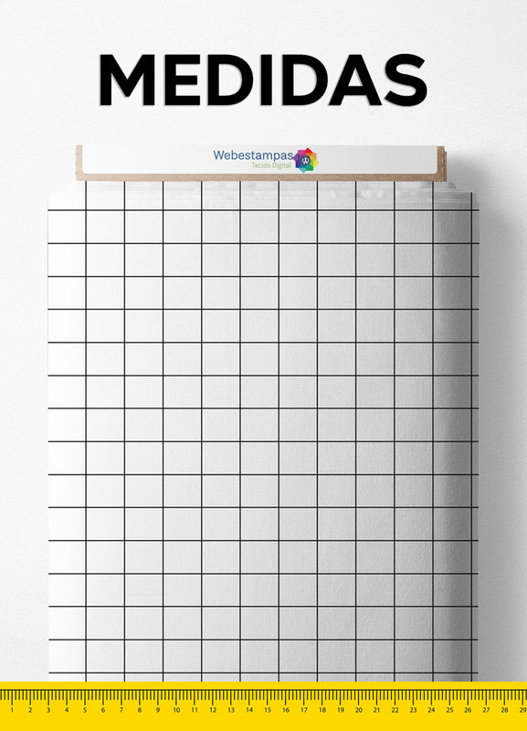 Tecido Helanca Estampa Digital Quadriculado 1,55m de Largura