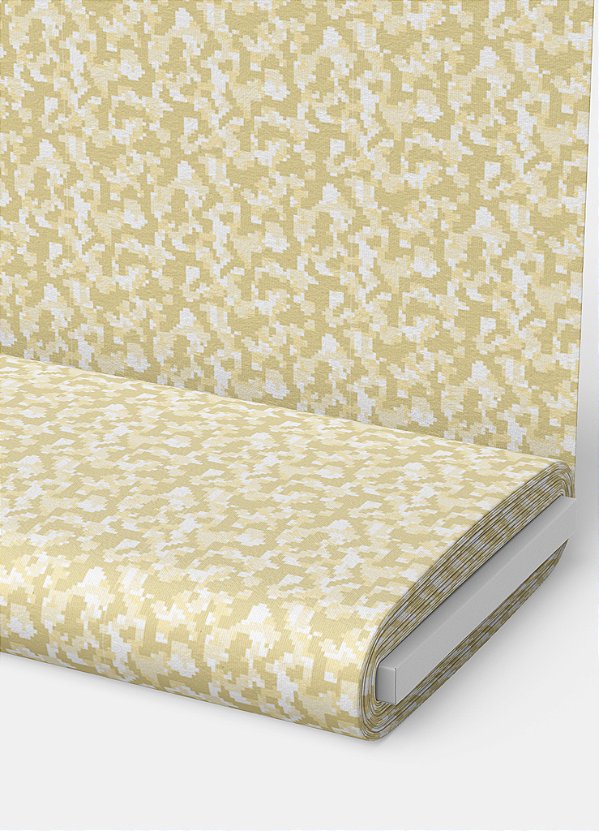 Tecido Helanca Estampa Digital Camuflado Pixel Amarelo 1,55m de Largura