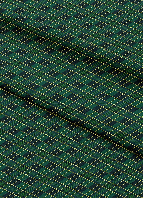 Tecido Helanca Estampa Digital  Quadros e Linhas Verde e Azul 1,55m de Largura