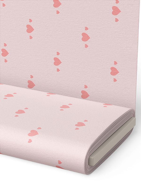 Tecido Helanca Estampa Digital Trio de Corações 1,55m de Largura