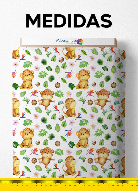 Tecido Helanca Estampa Digital Aquarela 1,55m de Largura