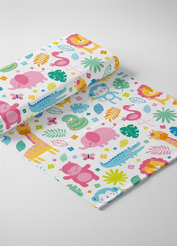 Tecido Helanca Estampa Digital Selva 1,55m de Largura