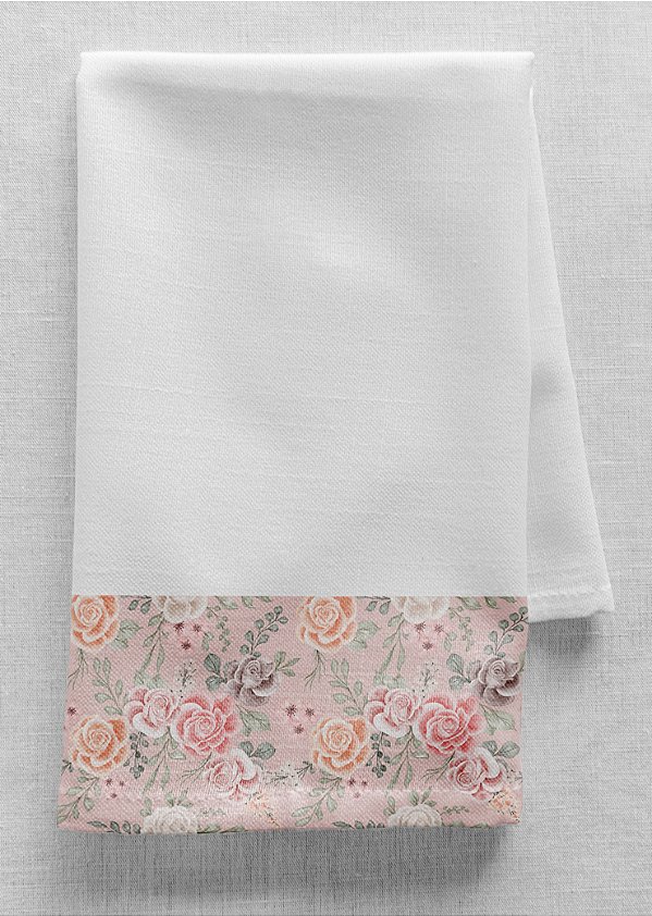 Tecido Helanca Estampa Digital Rosas 1,55m de Largura