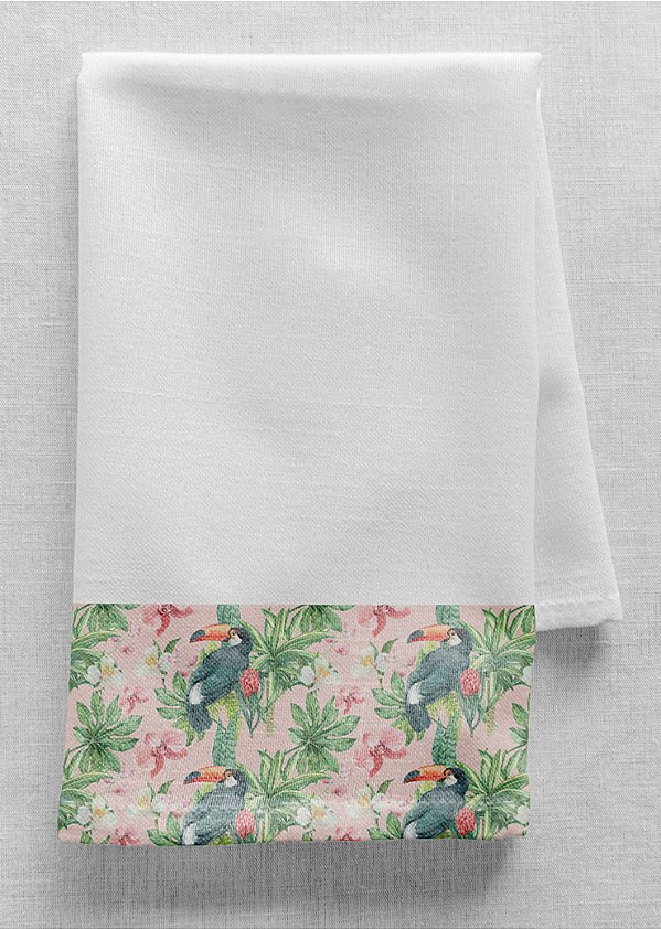 Tecido Helanca Estampa Digital Tucanos 1,55m de Largura