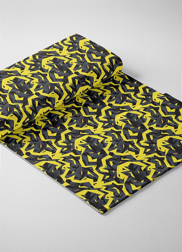 Tecido Veludo Suede Estampa Digital Camuflado Raio 1,40m de Largura