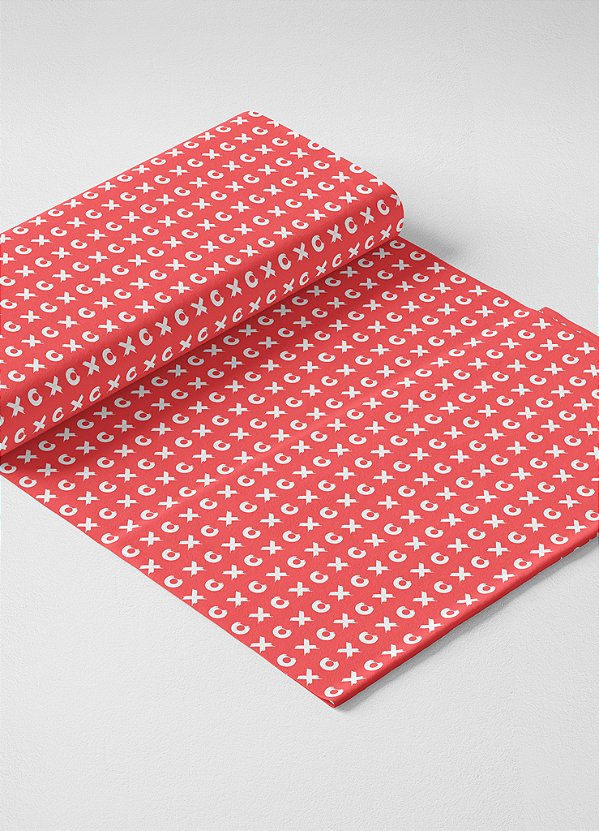 Tecido Veludo Suede Estampa Digital Beijinhos 1,40m de Largura