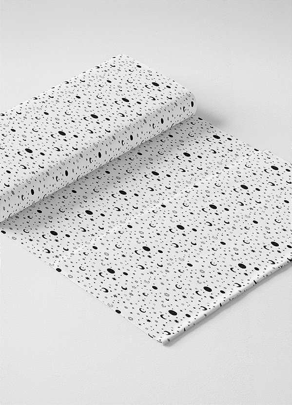 Tecido Veludo Suede Estampa Digital Astros 1,40m de Largura