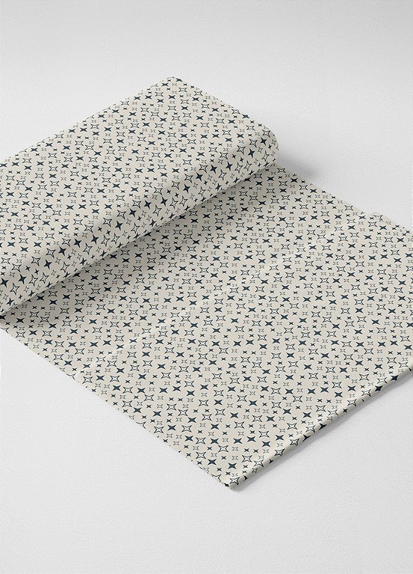 Tecido Veludo Suede Estampa Digital Estrelas Brilhantes 1,40m de Largura