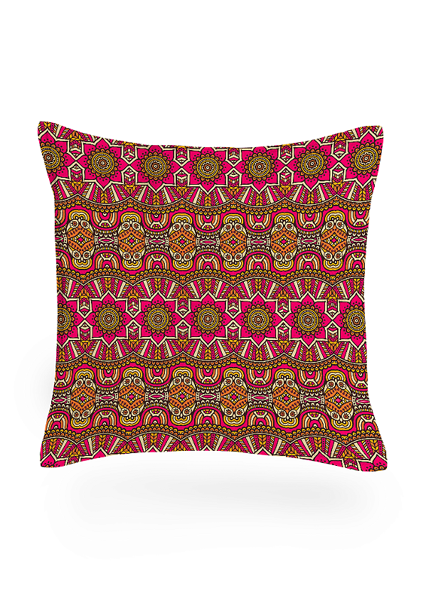 Tecido Veludo Suede Estampa Digital Étnica Floral 1,40m de Largura