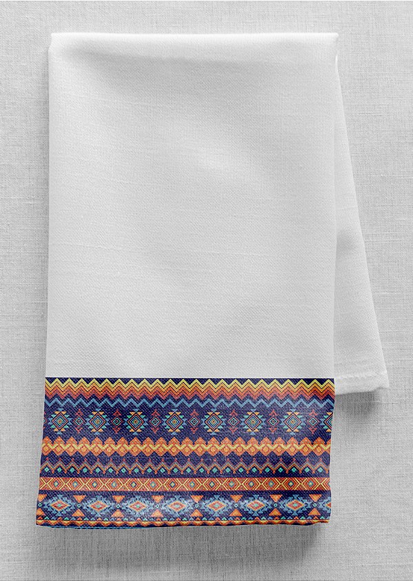 Tecido Veludo Suede Estampa Digital Estampa Étnica 1,40m de Largura