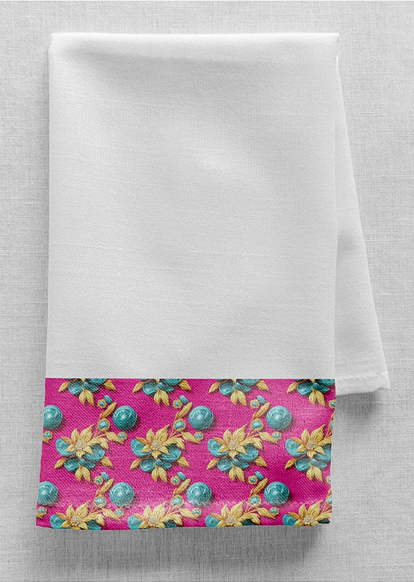 Tecido Veludo Suede Estampa Digital Mirtilo 1,40m de Largura