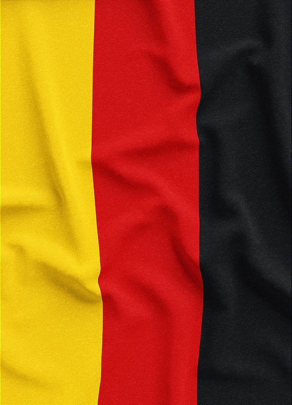 Tecido Veludo Suede Estampa Digital Bandeira da Alemanha 1,40m de Largura