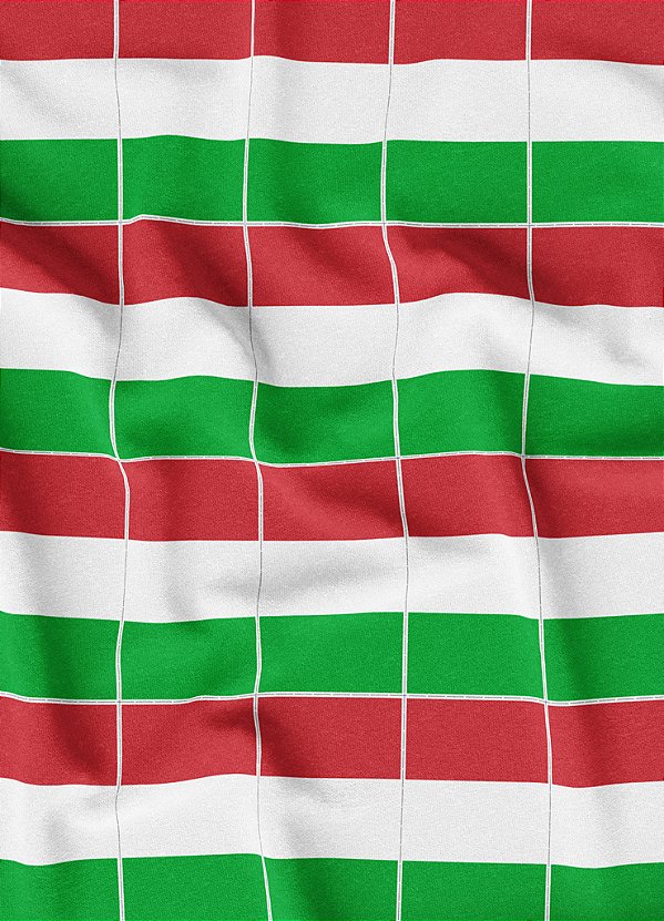 Tecido Veludo Suede Estampa Digital Bandeirinhas da Itália 1,40m de Largura