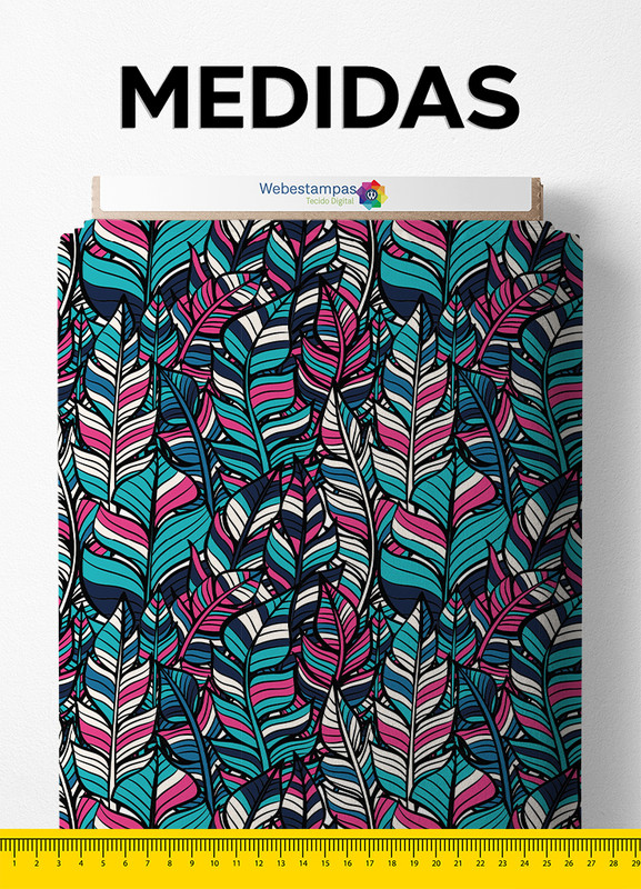Tecido Tactel Estampa Digital Boho Style 1,55m de Largura