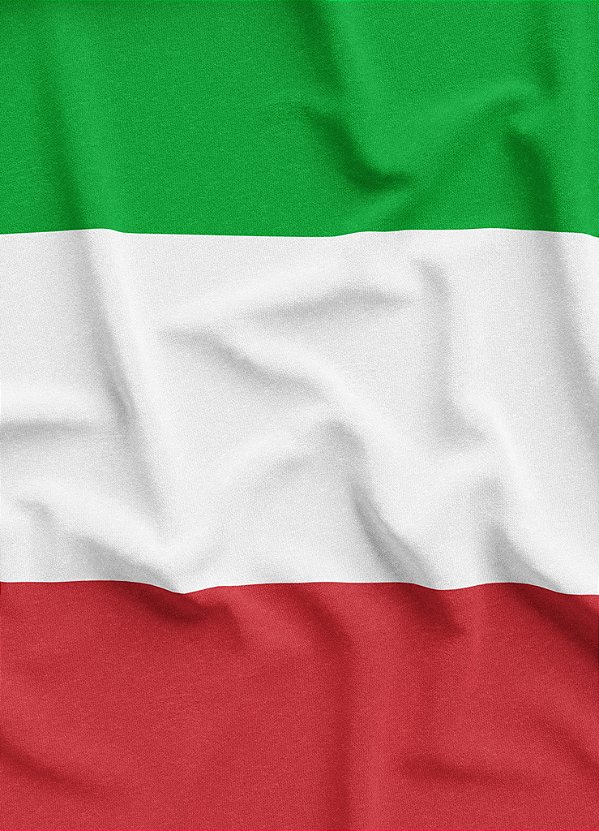 Tecido Tactel Estampa Digital Bandeira da Itália 1,55m de Largura