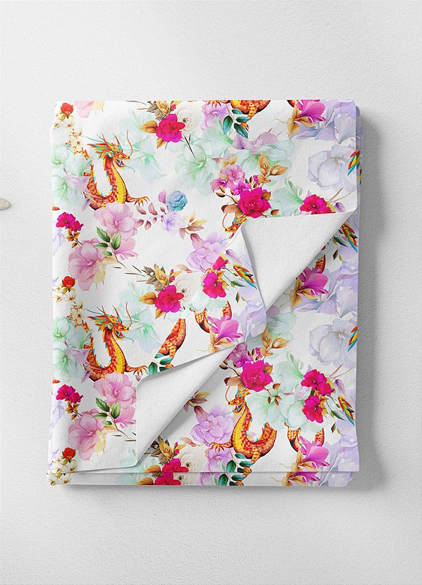 Tecido Microfibra Estampa Digital Floral 103 com 1,55m de Largura