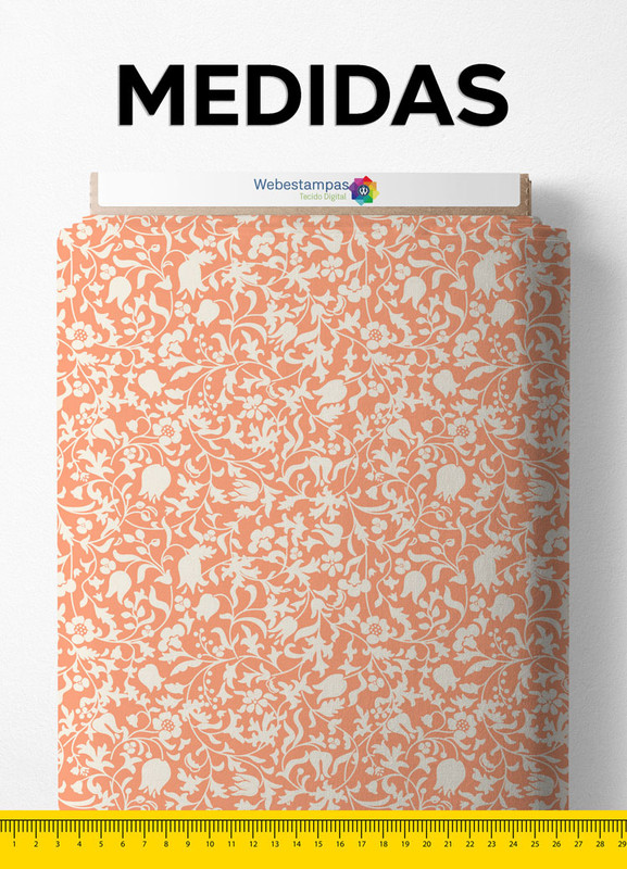 Tecido Microfibra Estampa Digital Floral 116 com 1,55m de Largura