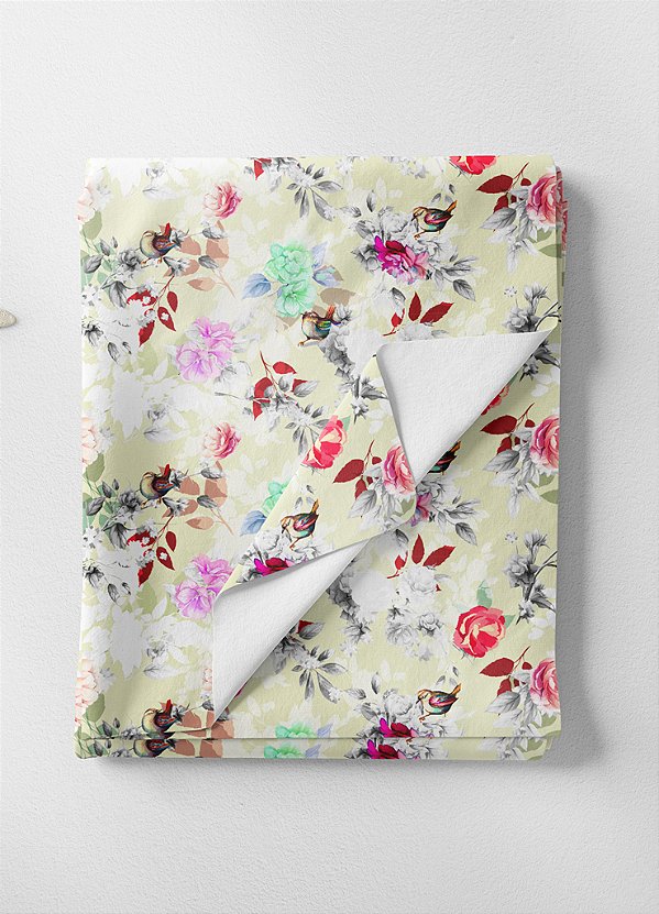 Tecido Microfibra Estampa Digital Floral 165 com 1,55m de Largura