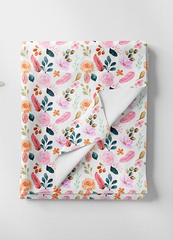 Tecido Microfibra Estampa Digital Floral 169 com 1,55m de Largura