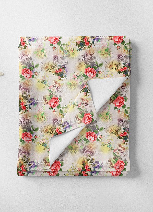 Tecido Microfibra Estampa Digital Floral 211 com 1,55m de Largura