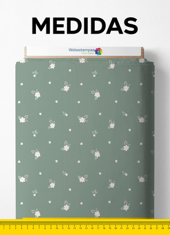 Tecido Microfibra Estampa Digital Floral 226 com 1,55m de Largura