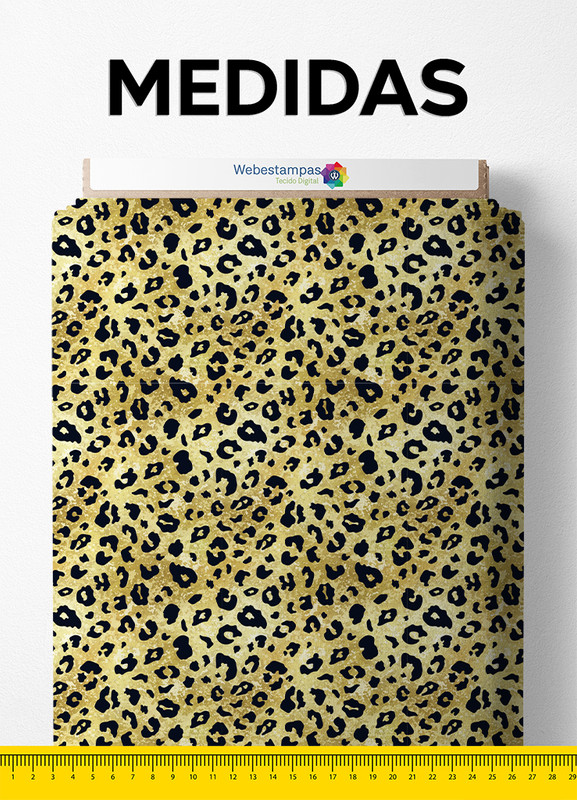 Tecido Microfibra Estampa Digital Pele de Onça 1,55m de Largura