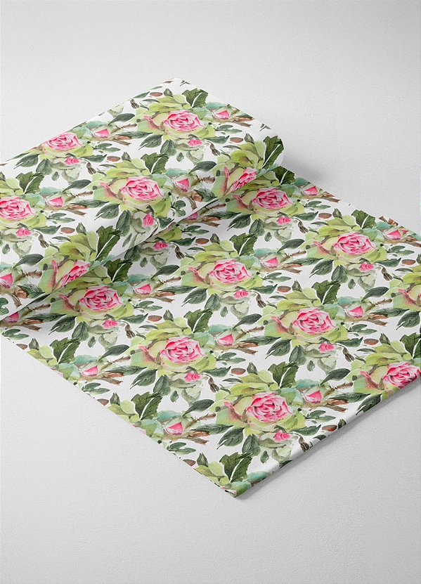 Tecido Oxford Estampa Digital Floral 54 com 1,55m de Largura