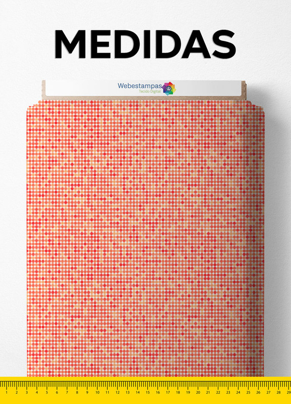 Tecido Oxford Estampa Digital Bolinhas 1,55m de Largura