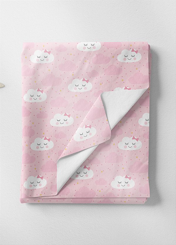 Tecido Oxford Estampa Digital Nuvem Fofa 1,55m de Largura