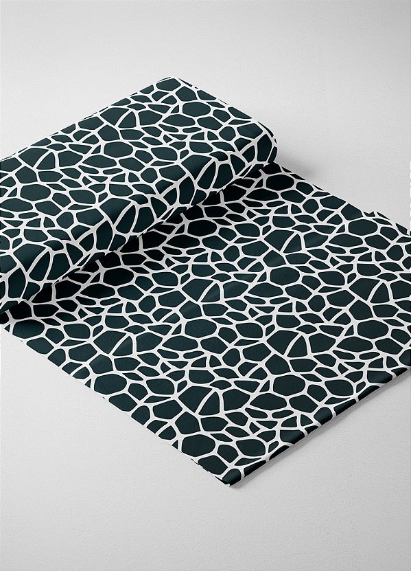 Tecido Oxford Estampa Digital Girafa Preto 1,55m de Largura