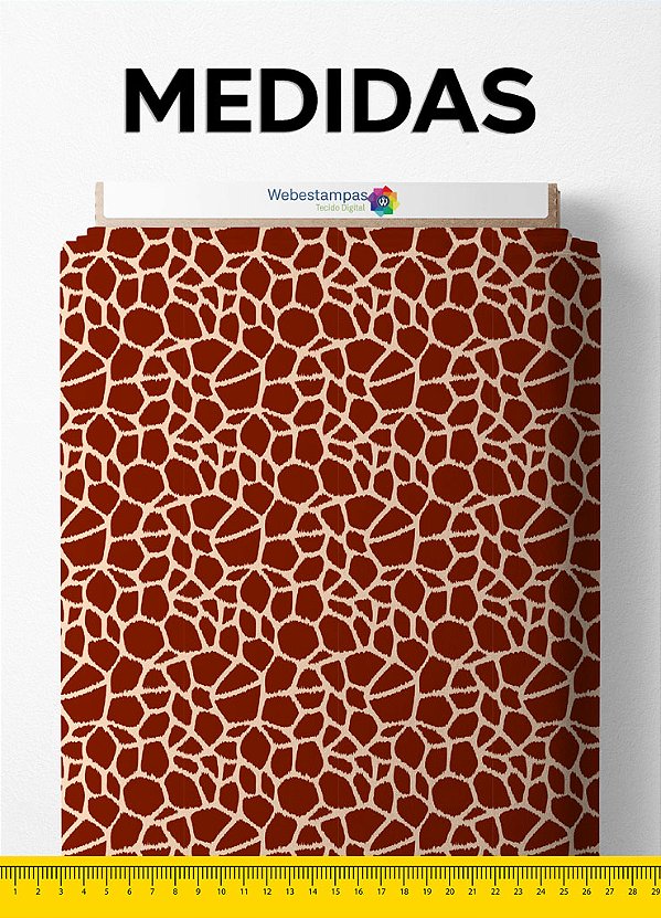 Tecido Oxford Estampa Digital Girafinha 1,55m de Largura