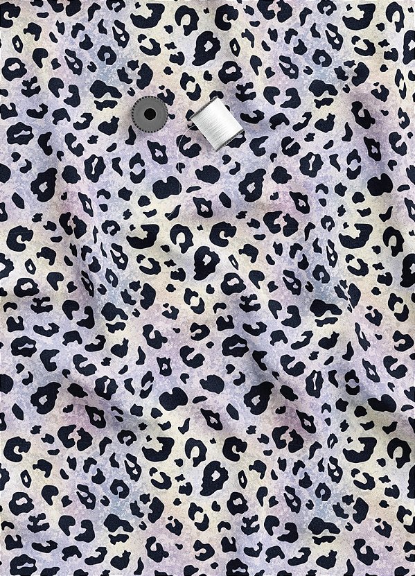 Tecido Oxford Estampa Digital Onça print multicores 1,55m de Largura