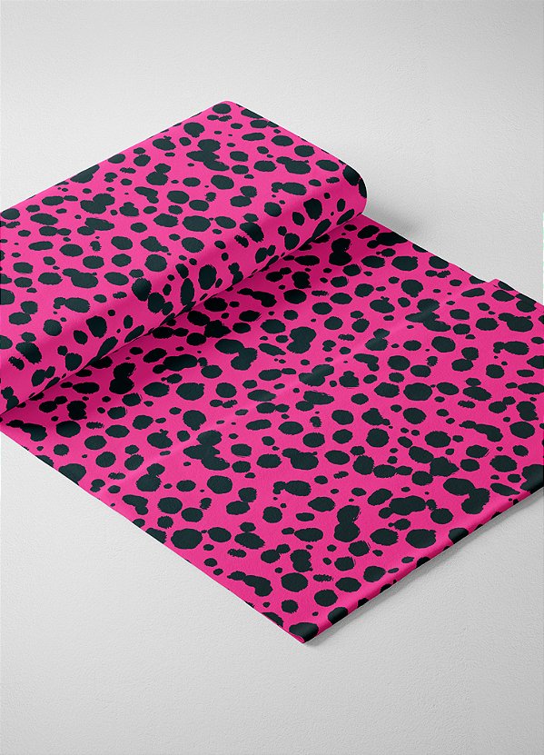Tecido Oxford Estampa Digital Onça Pink 1,55m de Largura
