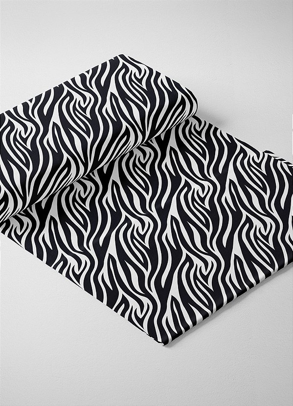 Tecido Oxford Estampa Digital Zebra Ondulada 1,55m de Largura