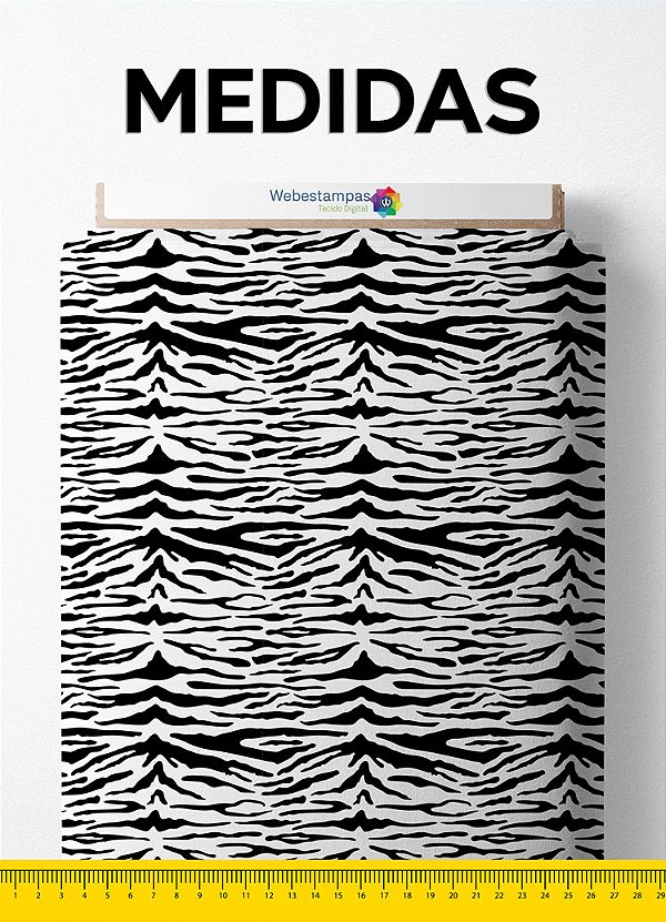 Tecido Oxford Estampa Digital Zebra 1,55m de Largura