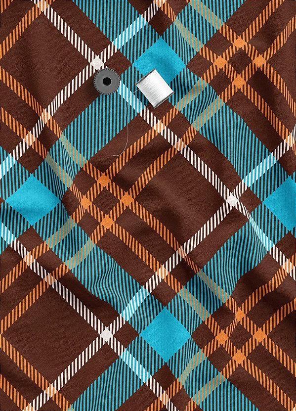 Tecido Oxford Estampa Digital Xadrez 35 com 1,55m de Largura