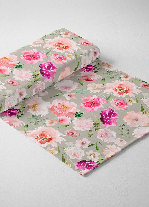 Tecido Tactel Estampa Digital Floral 51 com 1,55m de Largura