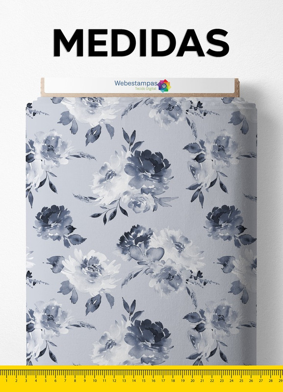 Tecido Tactel Estampa Digital Floral 58 com 1,55m de Largura