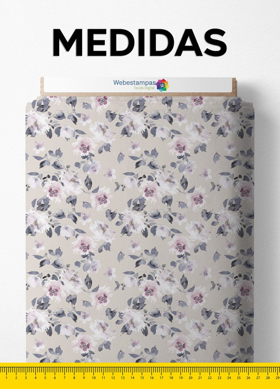Tecido Tactel Estampa Digital Floral 91 com 1,55m de Largura
