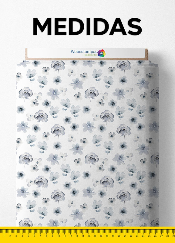 Tecido Velboa Estampa Digital Floral 96 com 1,55m de Largura