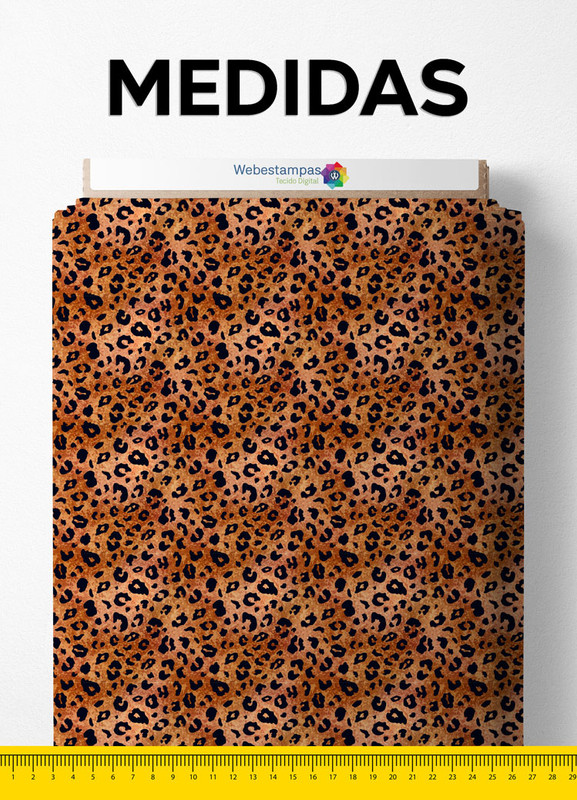 Tecido Velboa Estampa Digital Oncinha Pintada 1,55m de Largura