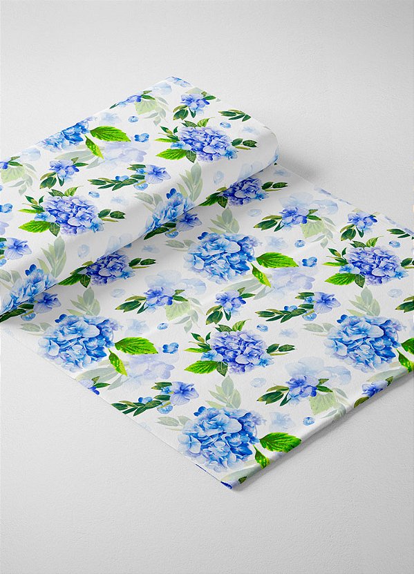 Tecido Veludo Suede Estampa Digital Floral 36 com 1,40m de Largura