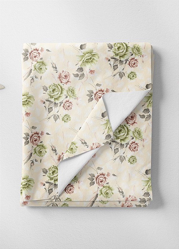 Tecido Veludo Suede Estampa Digital Floral 128 com 1,40m de Largura