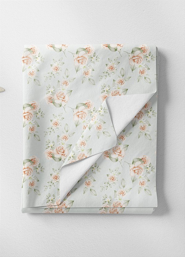 Tecido Veludo Suede Estampa Digital Floral 203 com 1,40m de Largura