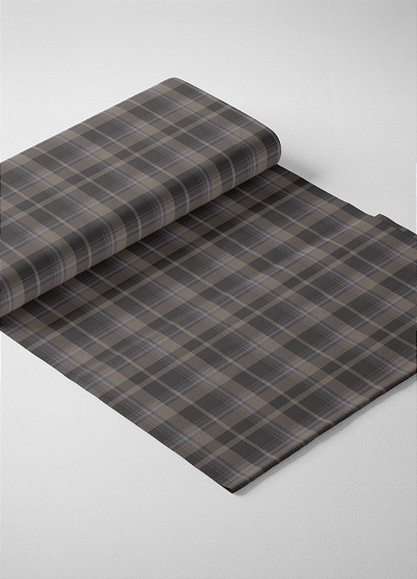 Tecido Veludo Suede Estampa Digital Xadrez 8 com 1,40m de Largura