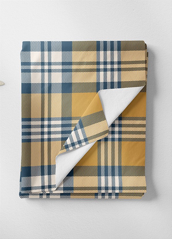 Tecido Veludo Suede Estampa Digital Xadrez 36 com 1,40m de Largura