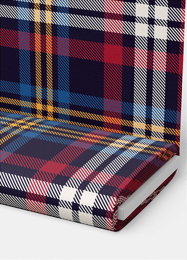Tecido Veludo Suede Estampa Digital Xadrez 50 com 1,40m de Largura