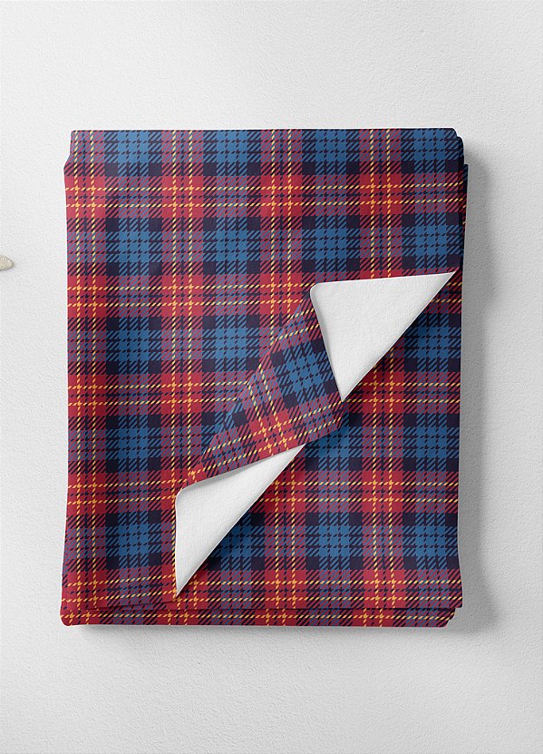 Tecido Veludo Suede Estampa Digital Xadrez 53 com 1,40m de Largura